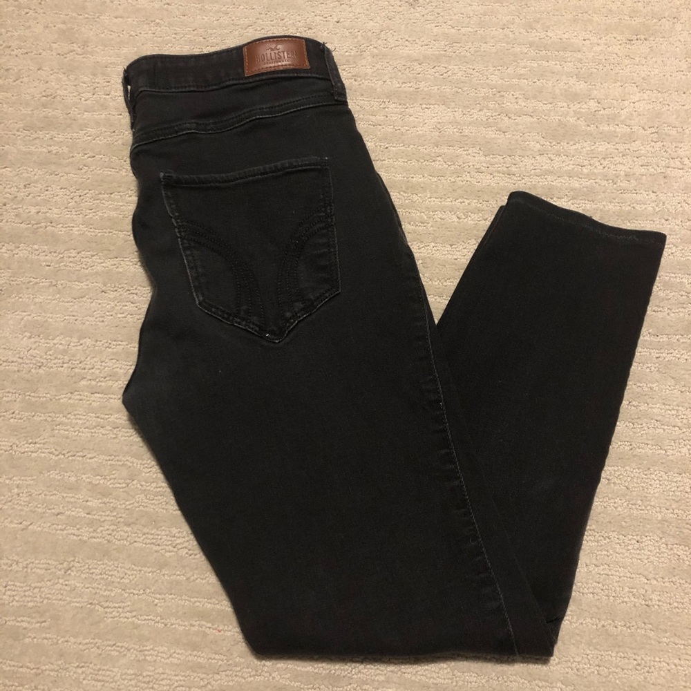 Hollister high rise super skinny jeans black 30X30